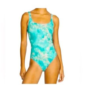 Johnny Was Calme Tank Tie Dye Swim Bathing suit One piece size S MSRP $158 NWT